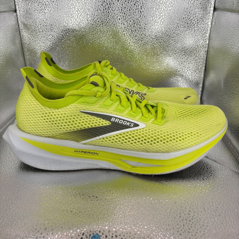 Brooks Hyperion Max Mens Running Shoes Lime Green White 1104651D369 Size 10